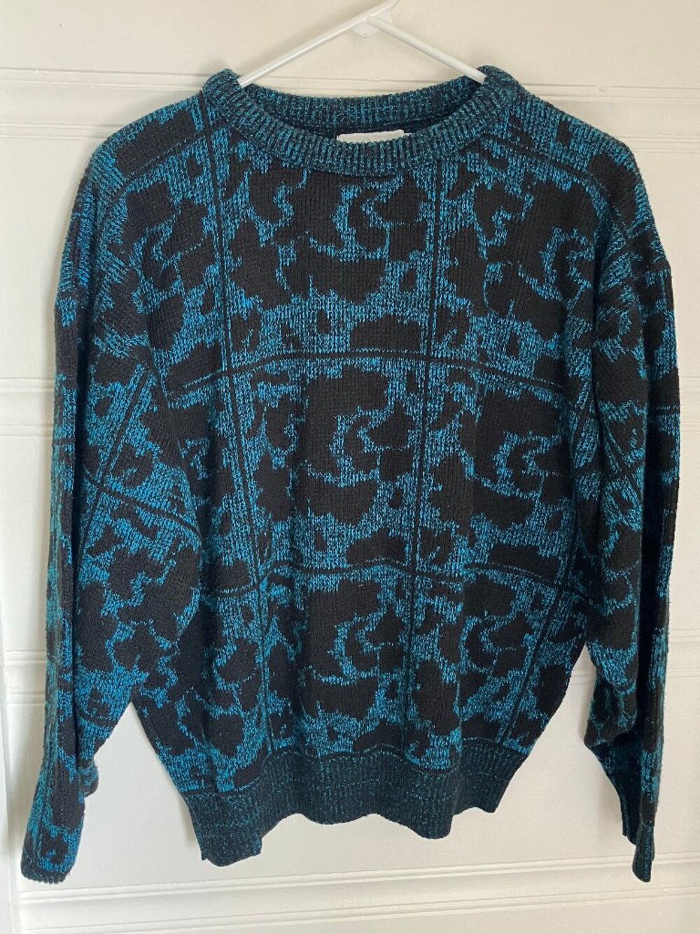 Gitano Vintage 90's Abstract Geometric Knit Sweater - Like New